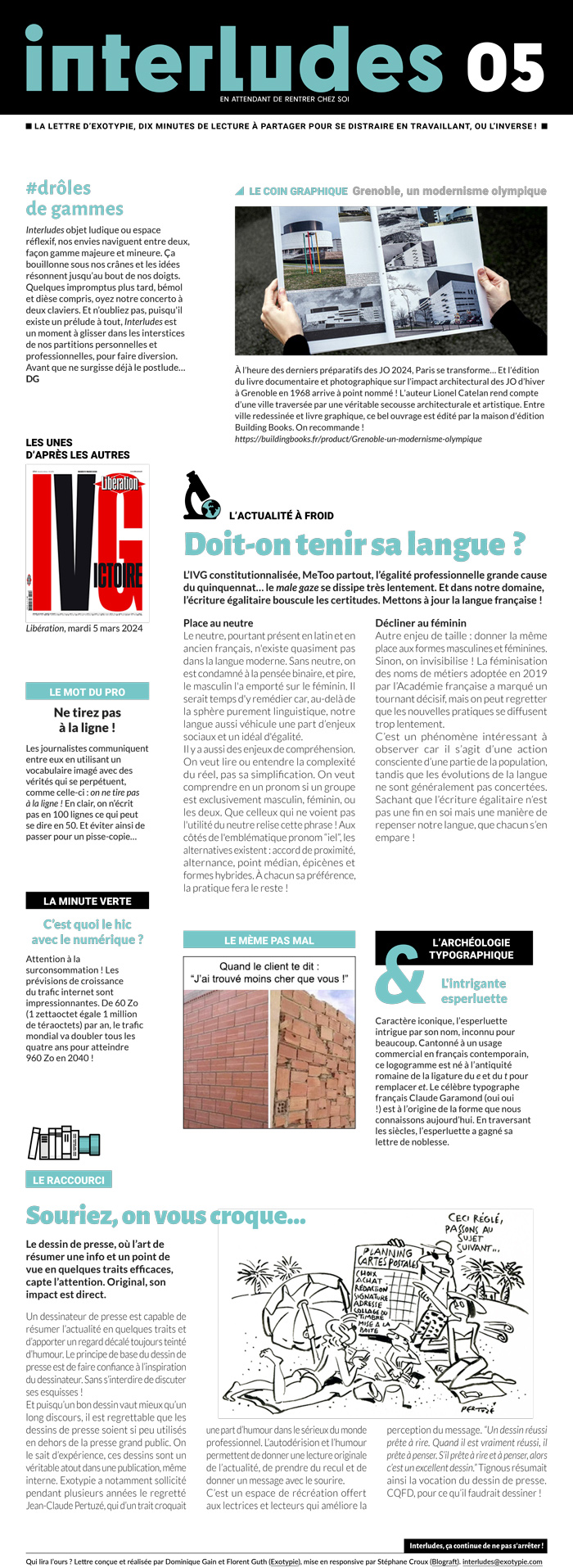 Contenu de la page